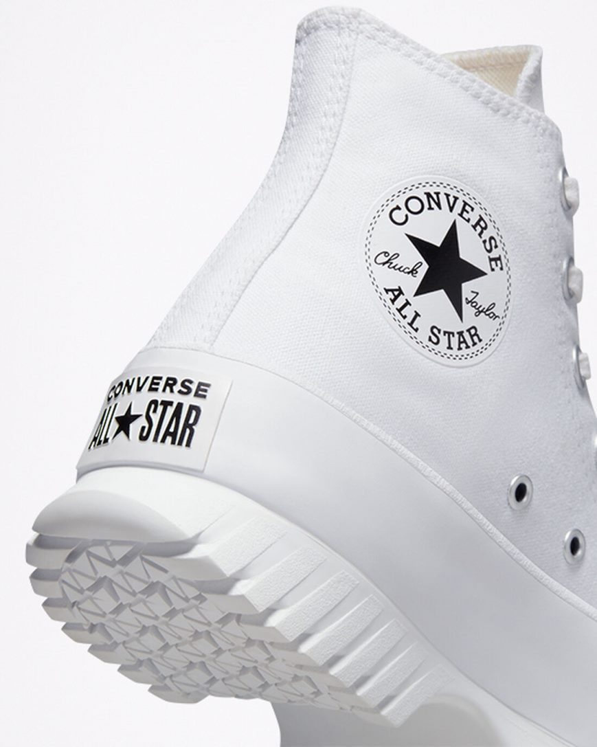 Men's Converse Chuck Taylor All Star Lugged 2.0 High Top Shoes White / Black | AU 04C63R